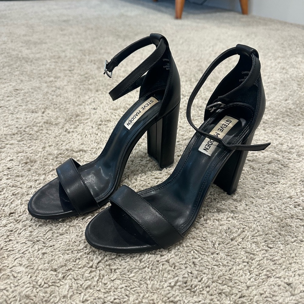 Steve Madden black heels size 8